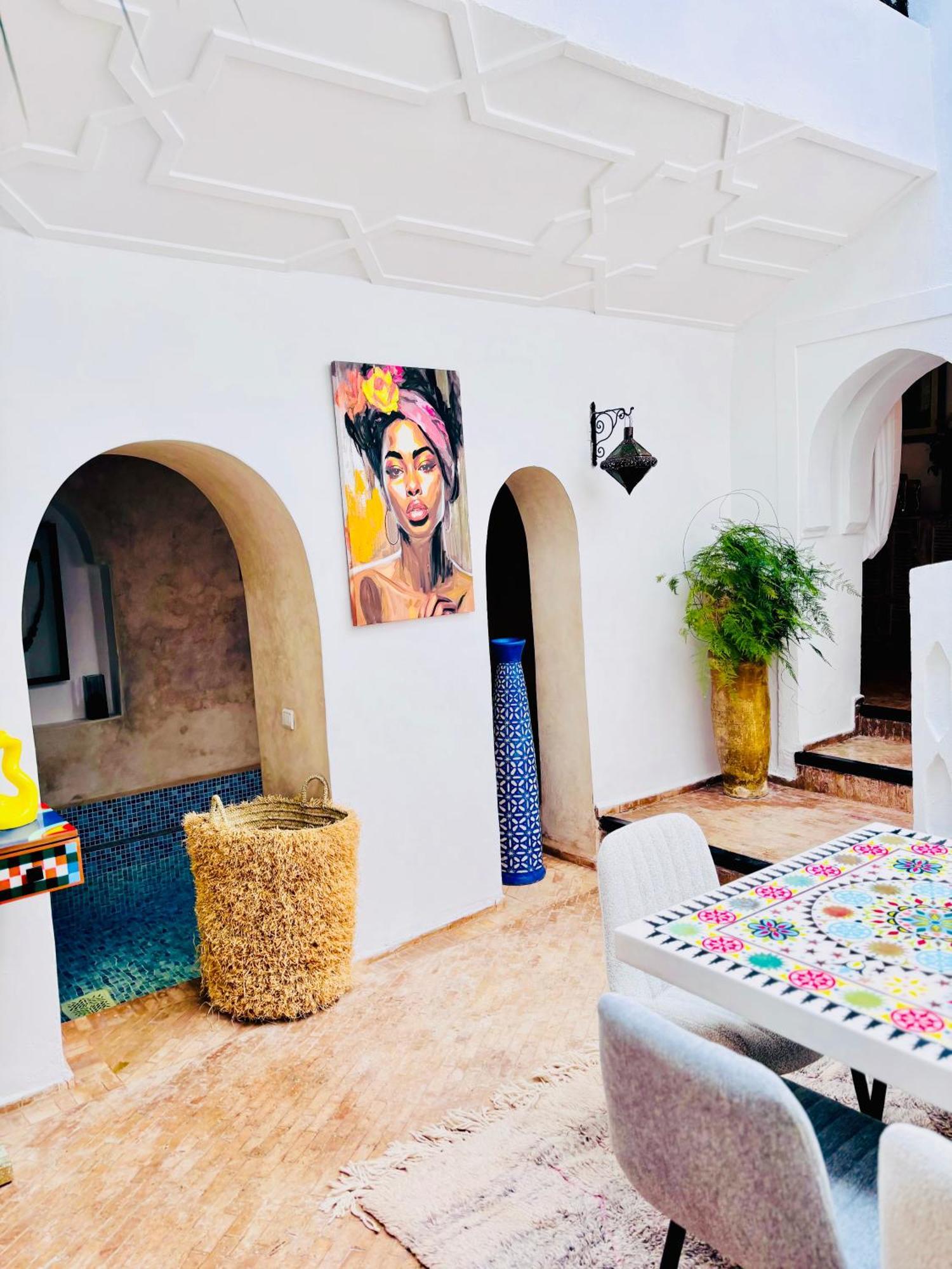 Riad Darna 4 Chambres Avec Piscine Et Petit Dejeuner Marraquexe Exterior foto